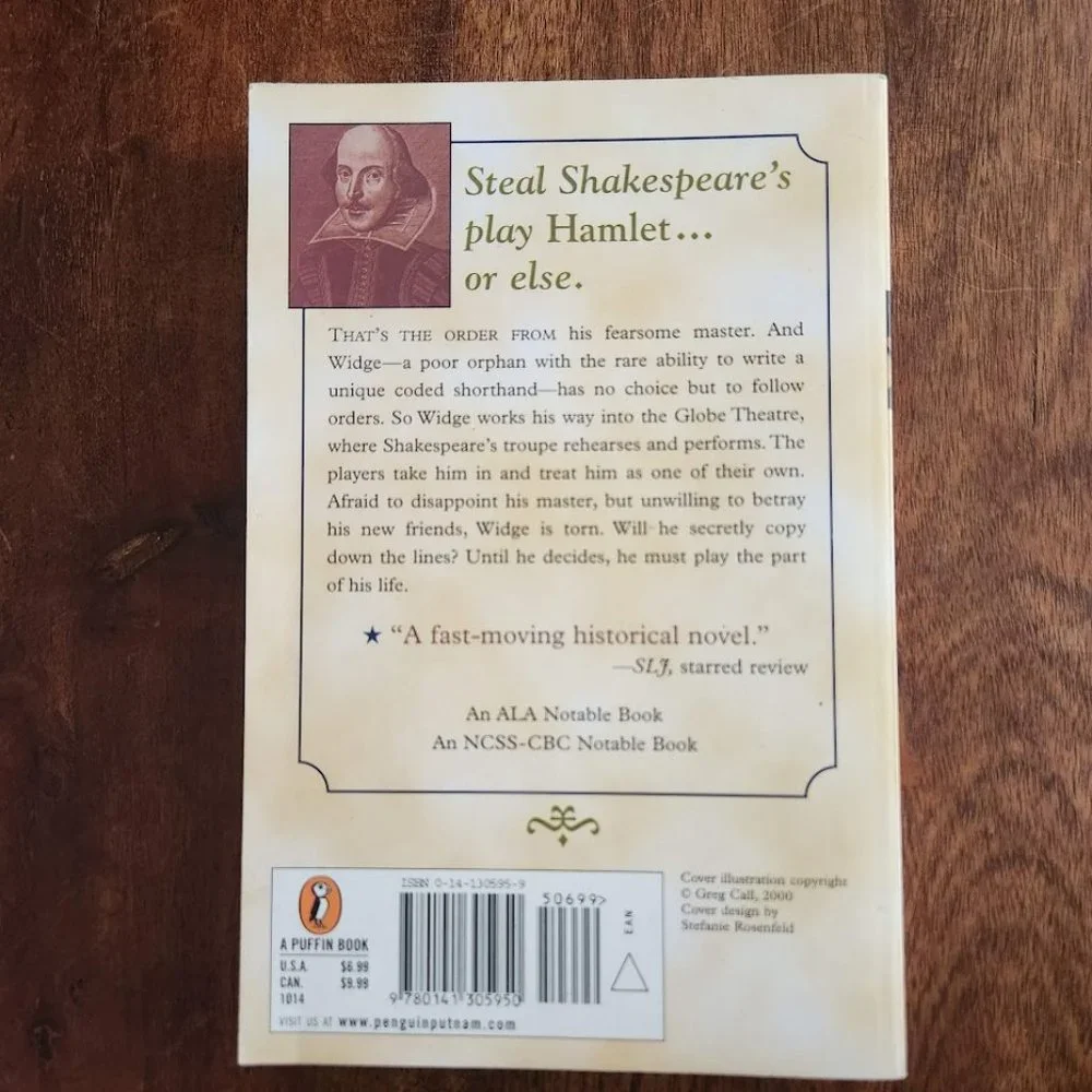 The Shakespeare Stealer by Gary Blackwood Paperback Book Junior Classics